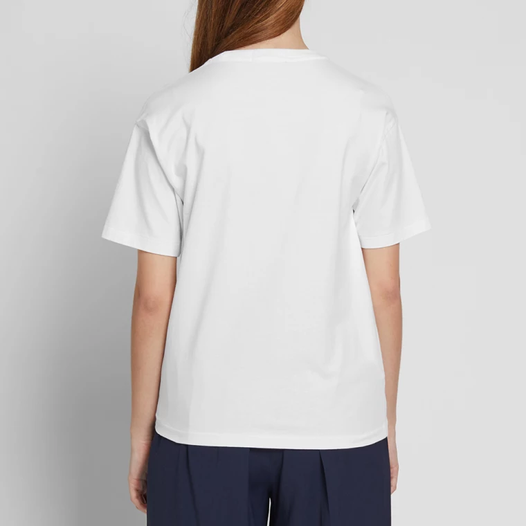 White Embroidery T-shirt back